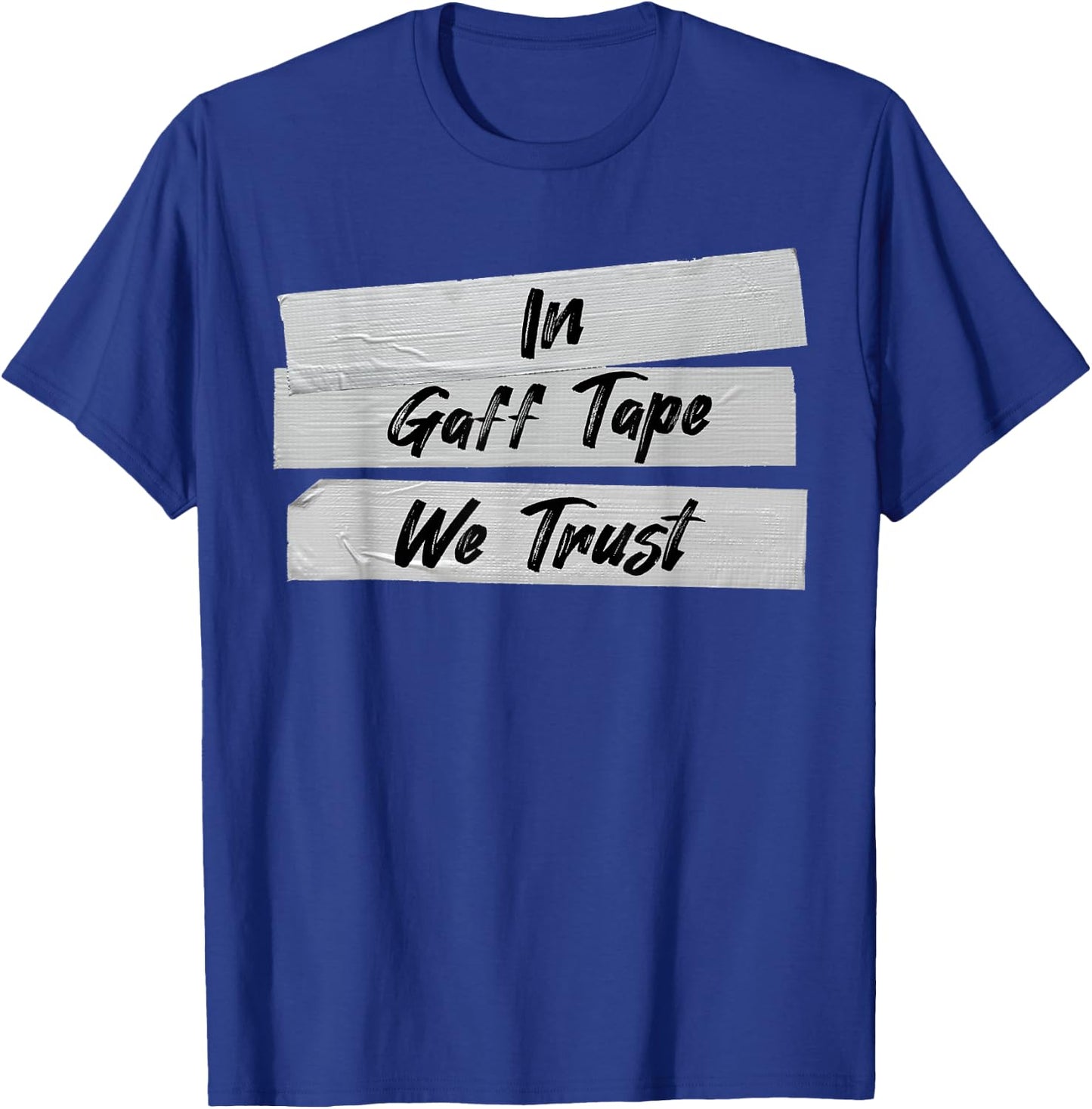 Audio Engineer Gaff Tape User Back Stage Tech Crew Duct Tape T-Shirt - T-Shirt | Royal