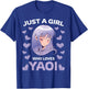 Just A Girl Who Loves Yaoi Manga BL Gay Anime Manga Fujoshi T-Shirt - T-Shirt | Royal