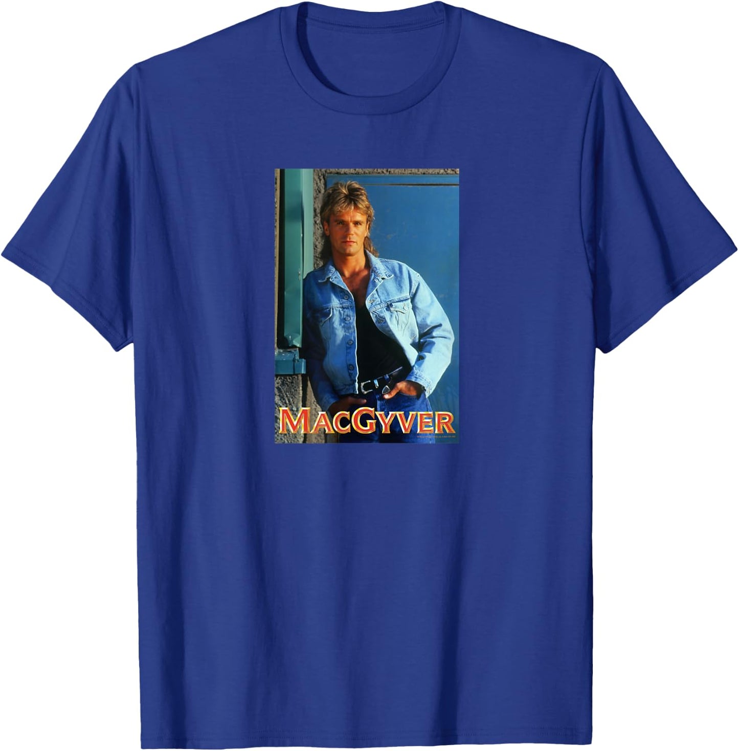 MacGyver Original Series Heart Throb T-Shirt - T-Shirt | Royal
