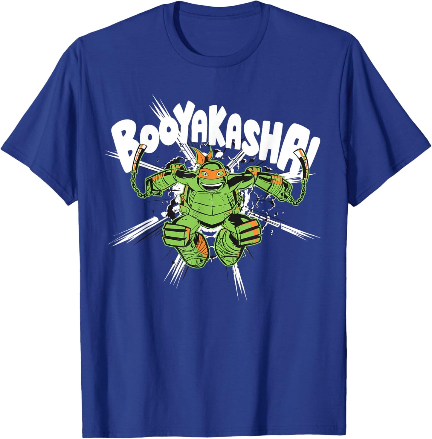 Teenage Mutant Ninja Turtles Mikey Booyakasha T-Shirt - T-Shirt | Royal