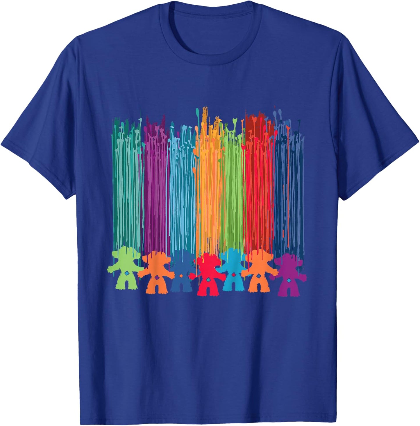 Classic Trolls: Trolls Hair Paint Streak T-Shirt - T-Shirt | Royal