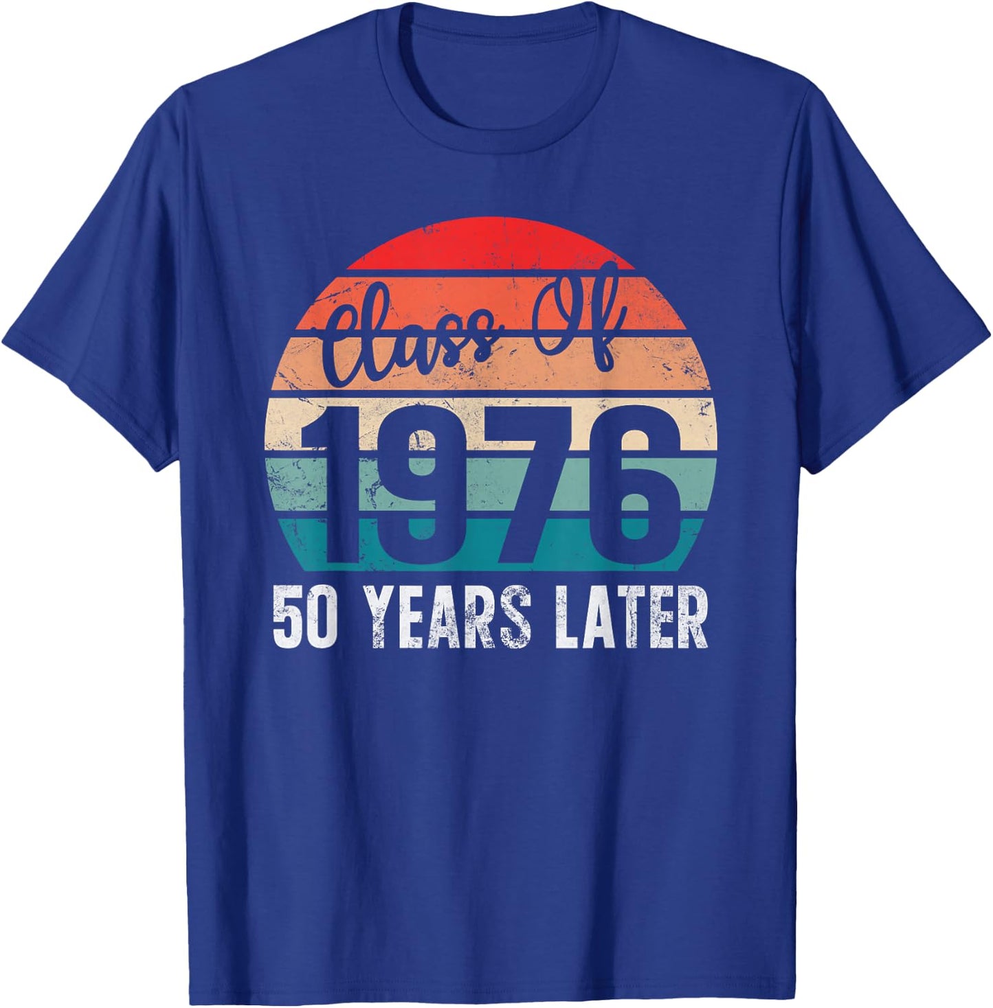 Vintage Class of 1976 76 Reunion High School Alumni Matching T-Shirt - T-Shirt | Royal