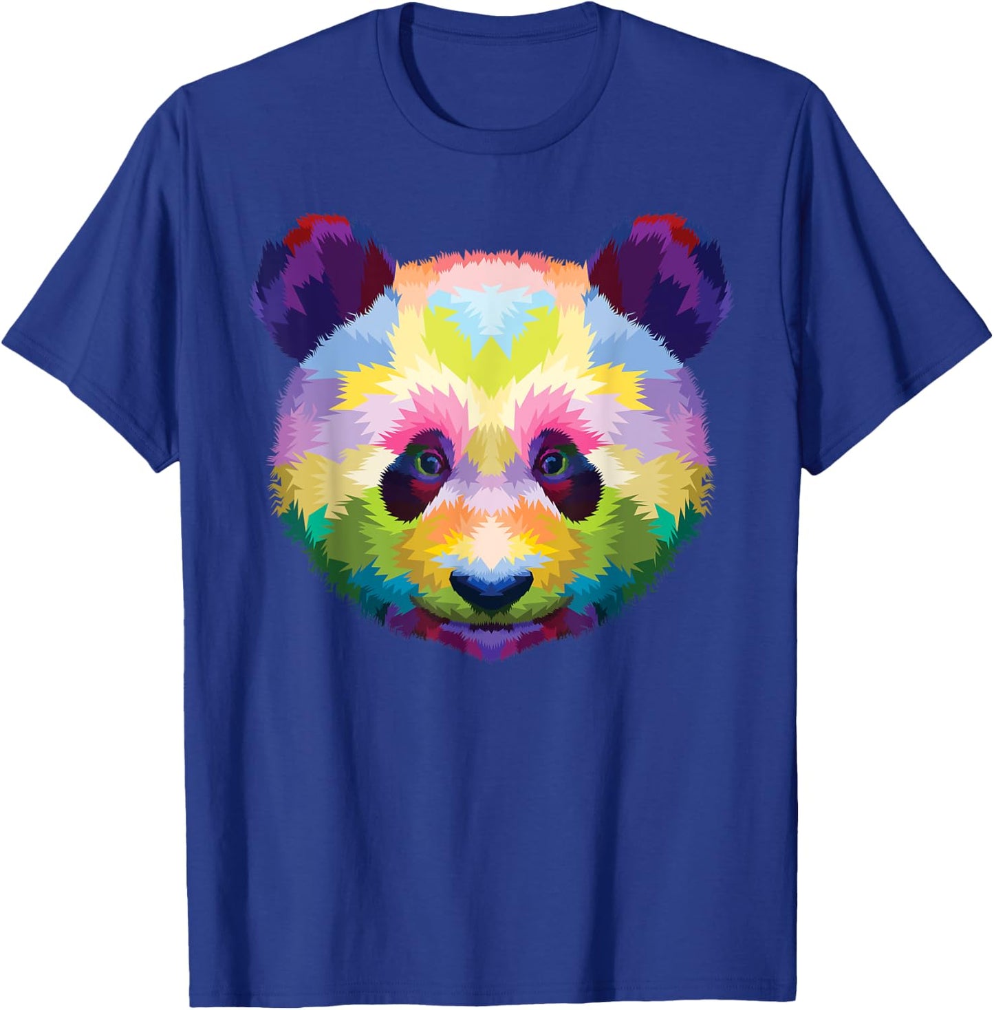 Rainbow Panda Head Brilliance Unleashed Cute Panda T-Shirt - T-Shirt | Royal