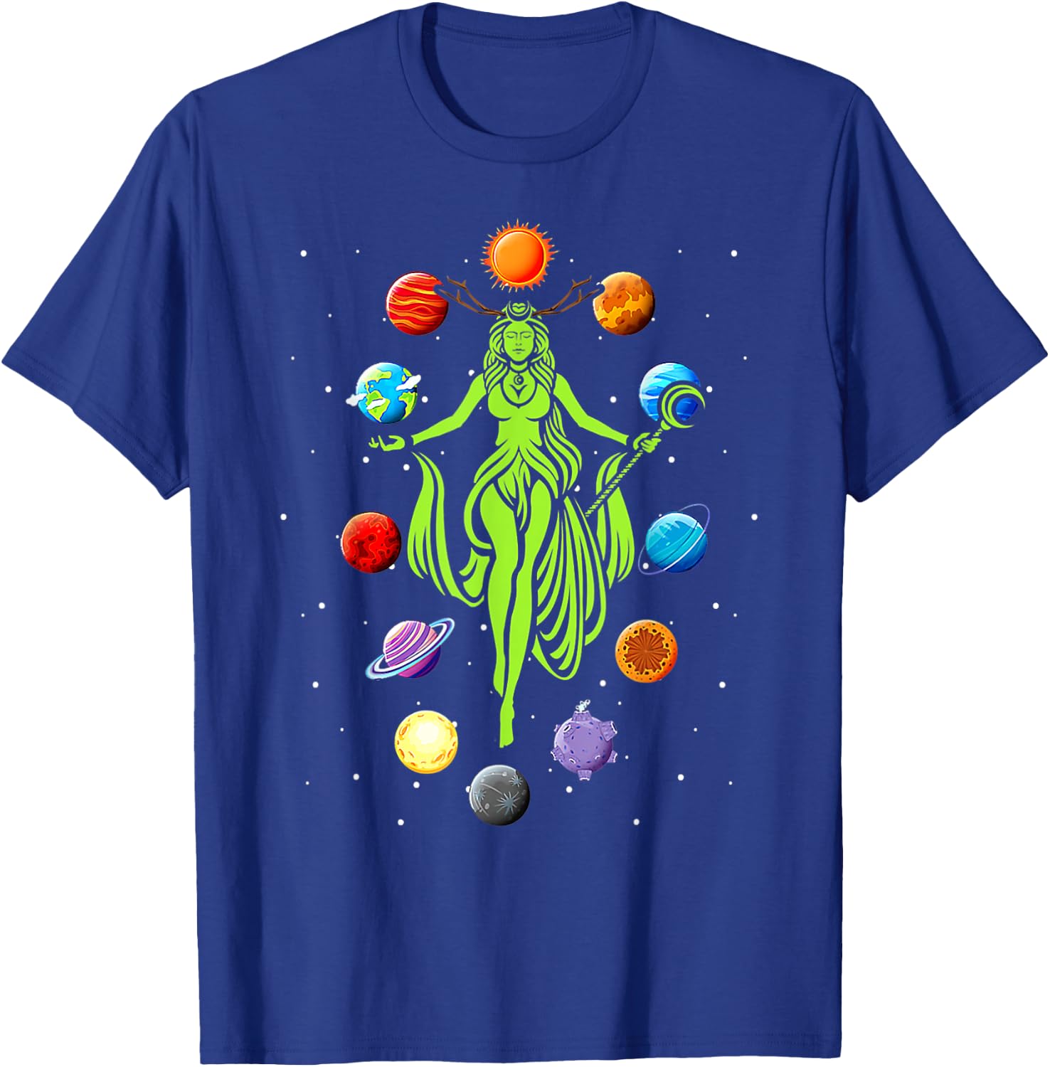 Gaia Greek Goddess Mother Earth Day Hippie Nature T-Shirt - T-Shirt | Royal