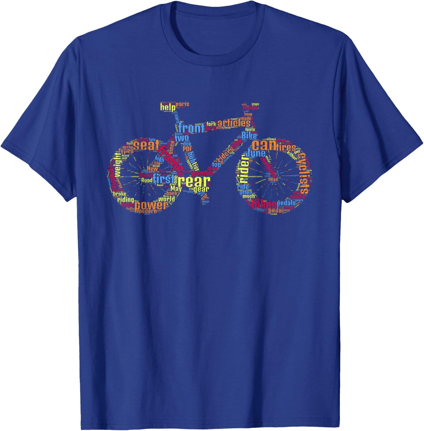 Bicycle Amazing anatomy Cycling T-Shirt - T-Shirt | Royal