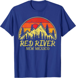 Vintage Red River New Mexico NM Mountains Hiking Souvenir T-Shirt - T-Shirt | Royal