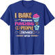 I Bake So I Don't Punch People Bakery Baking Cupcake T-Shirt - T-Shirt | Royal