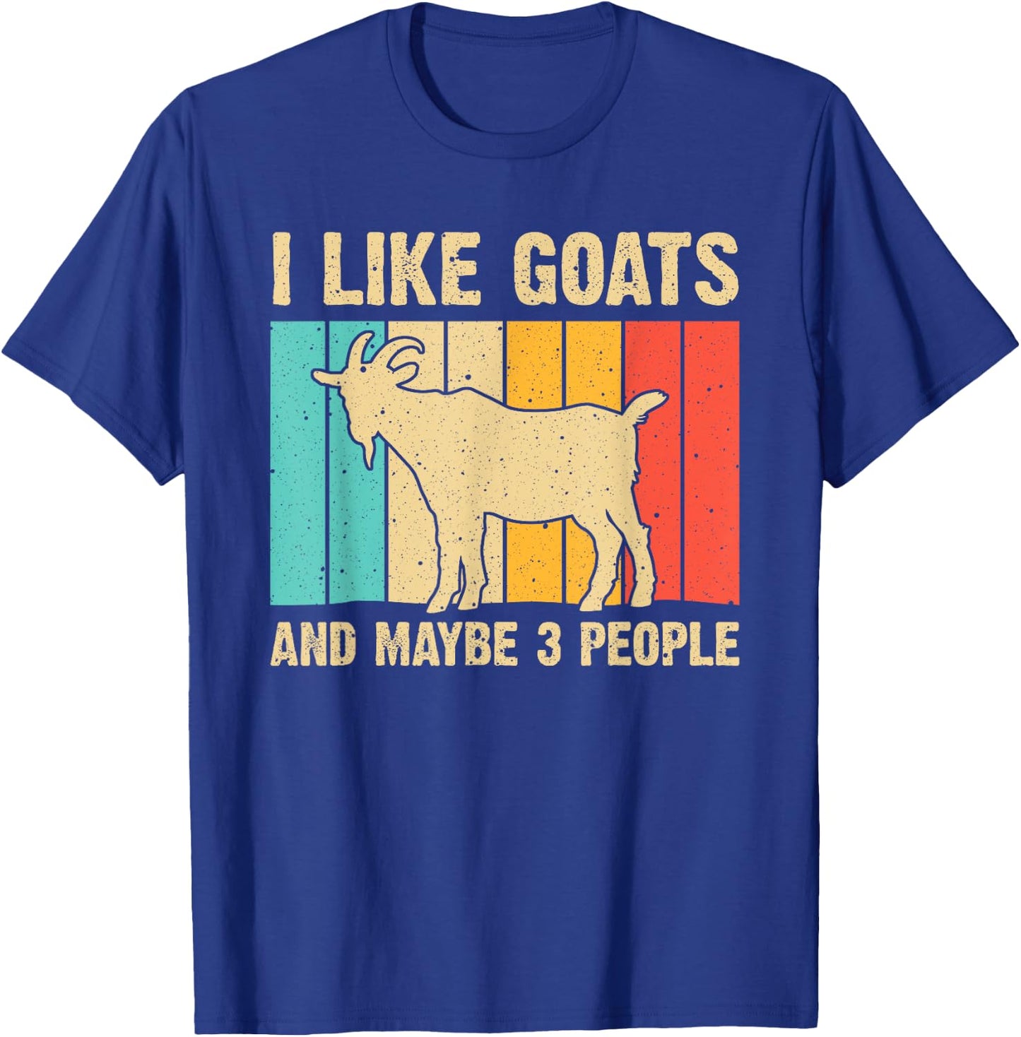 Funny Goat Art Women Kids Farming Goat Lover Stuff T-Shirt - T-Shirt | Royal