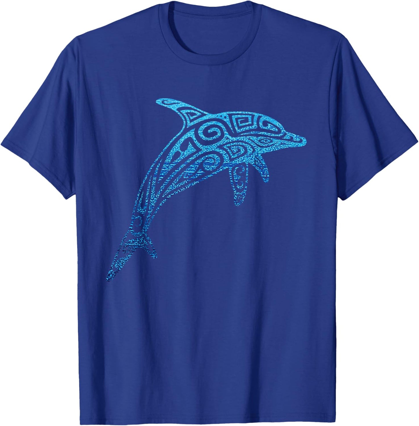 Hawaiian Dolphin Tribal Polynesian Tattoo Beach Vacation T-Shirt - T-Shirt | Royal