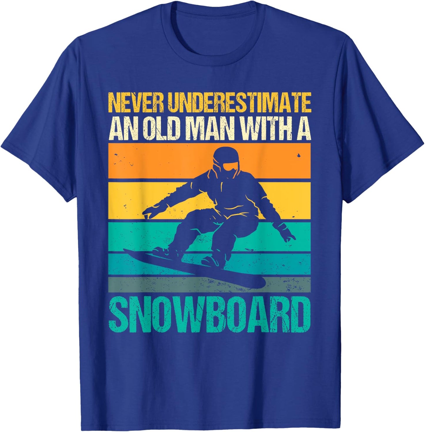 Snowboarding Granddad Snowboard Winter Sport Snowboarder T-Shirt - T-Shirt | Royal