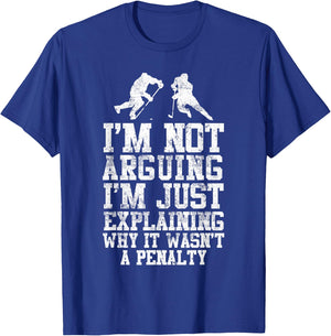 Ice Hockey Player Arguing Penalty Forward Defensemen Funny T-Shirt - T-Shirt | Royal