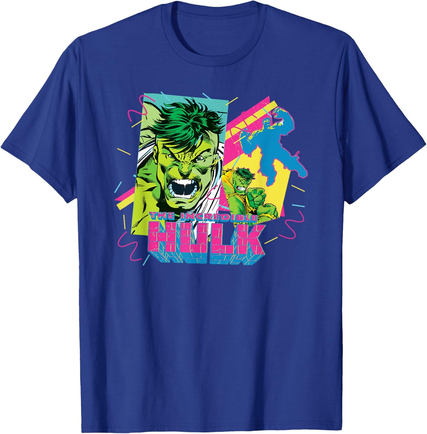 Marvel The Incredible Hulk Retro 90s T-Shirt - T-Shirt | Royal