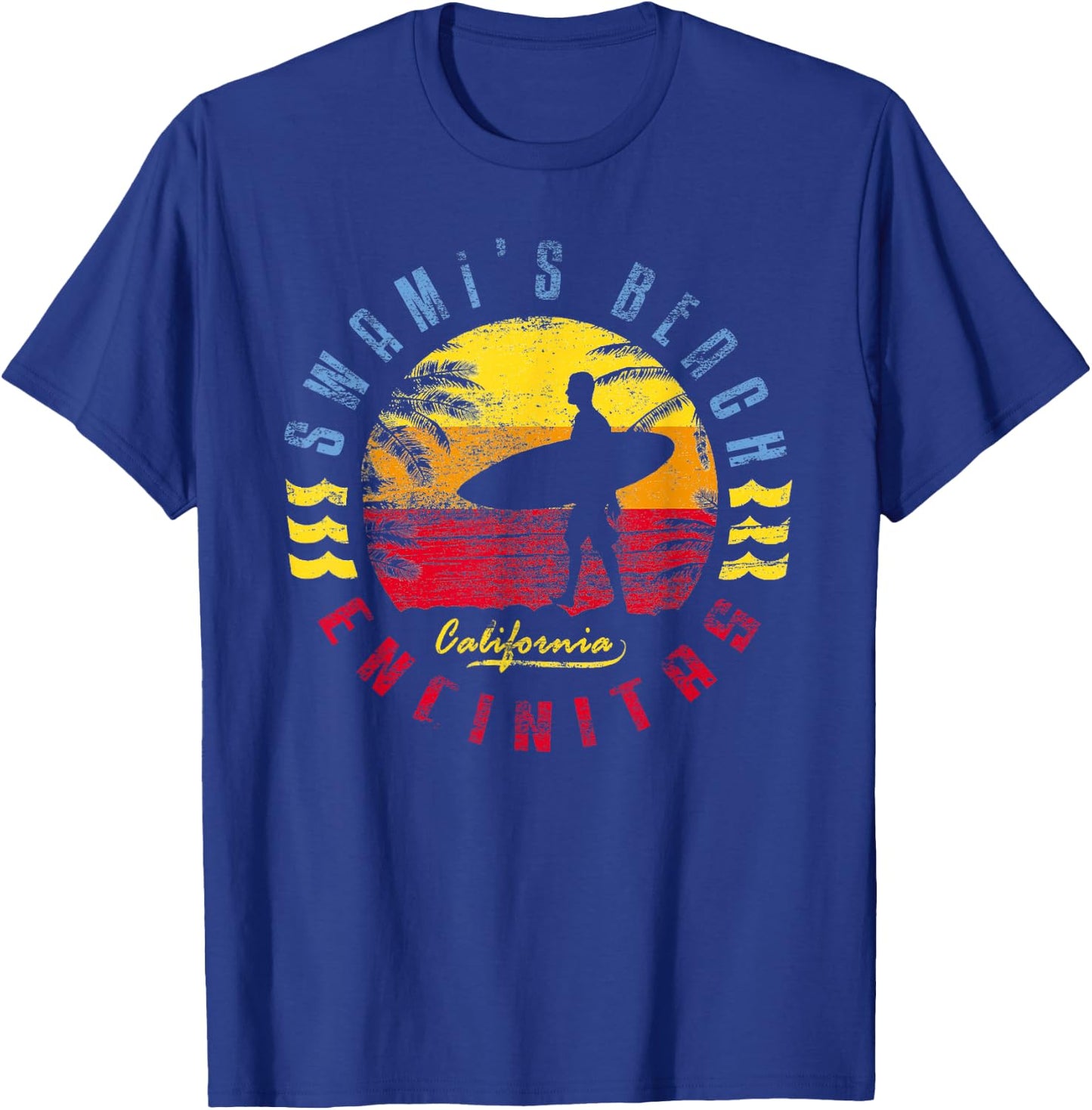 Swami's Beach | Surfing T-Shirt - T-Shirt | Royal