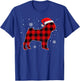 Check Brand For 50, Christmas Buffalo Plaid Pug Pajama T-Shirt - T-Shirt | Royal