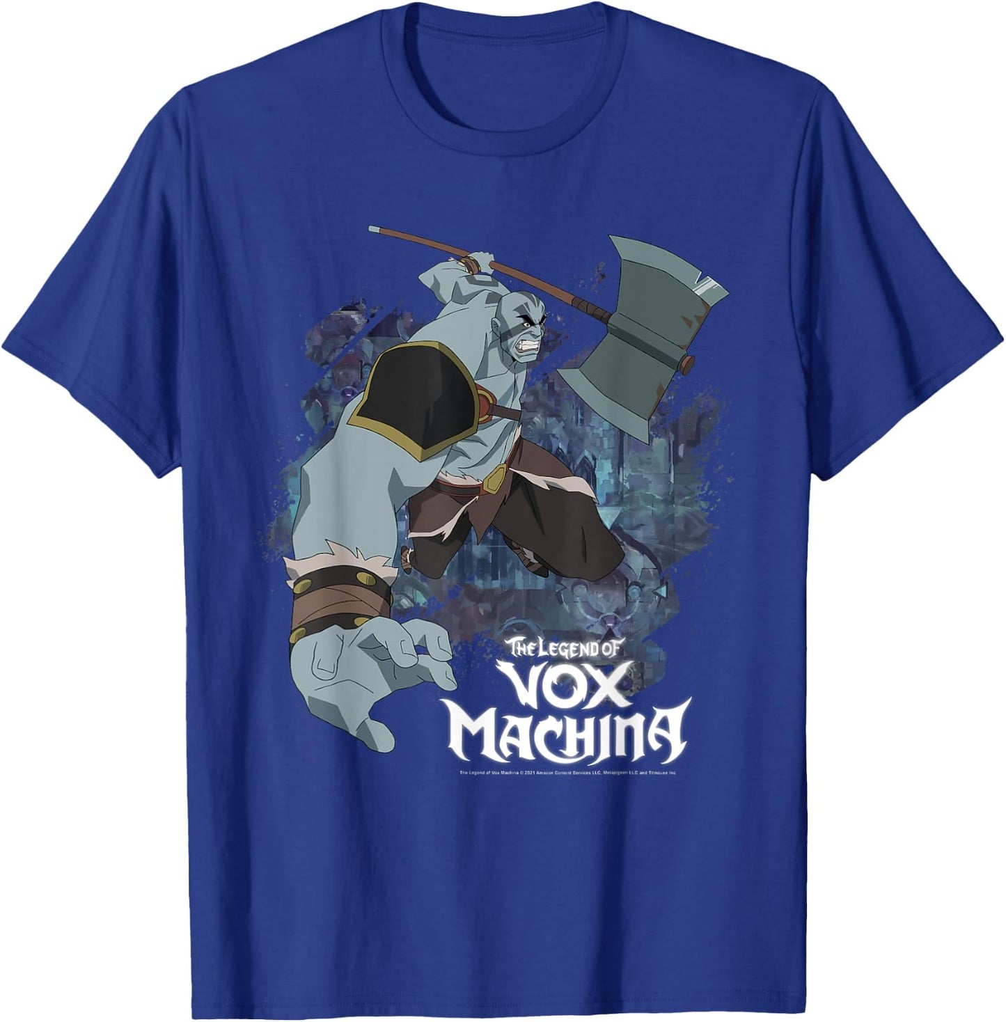 The Legend of Vox Machina Grog Strongjaw with Axe T-Shirt - T-Shirt | Royal