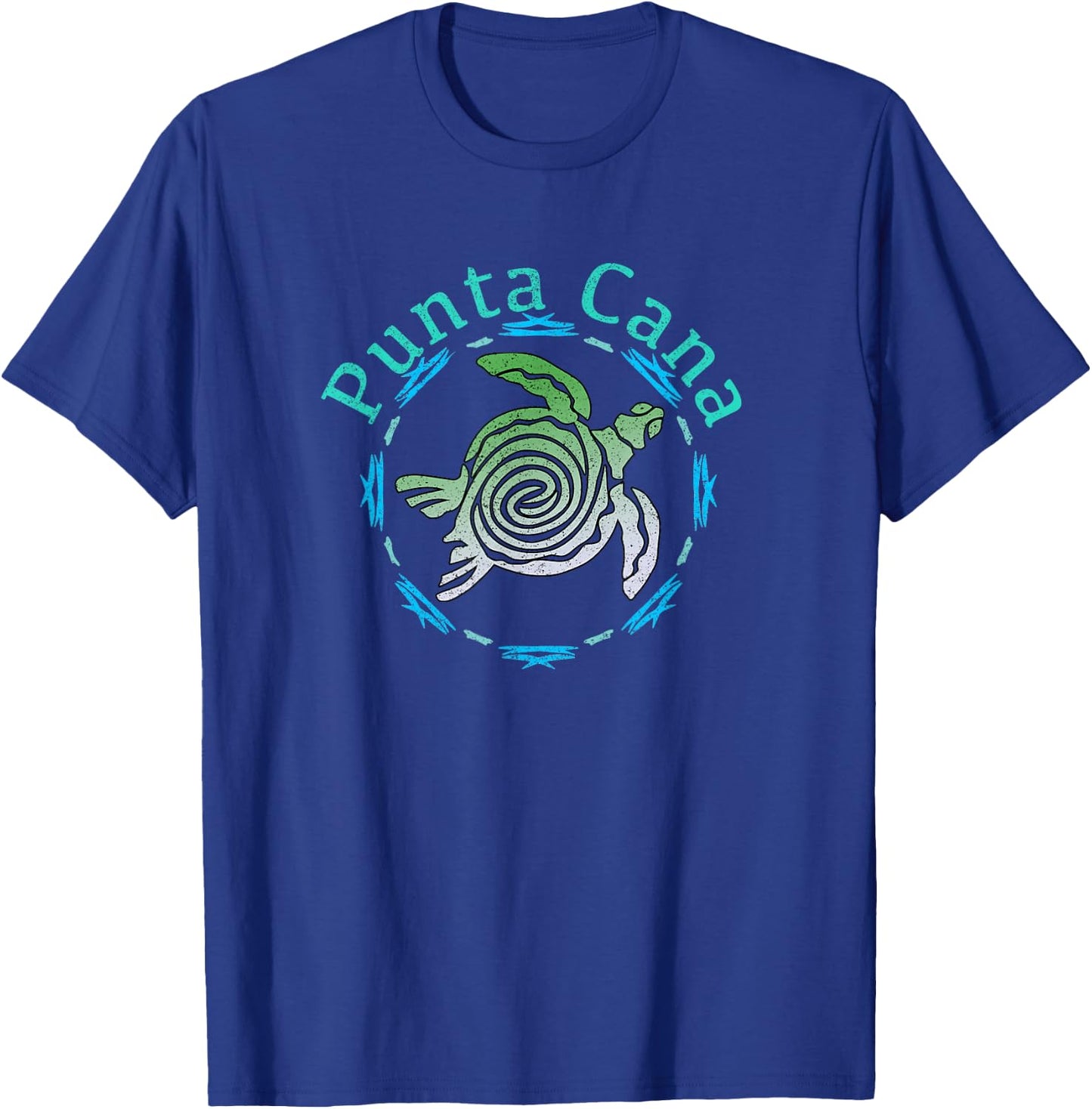 Punta Cana Vintage Tribal Turtle T-Shirt - T-Shirt | Royal