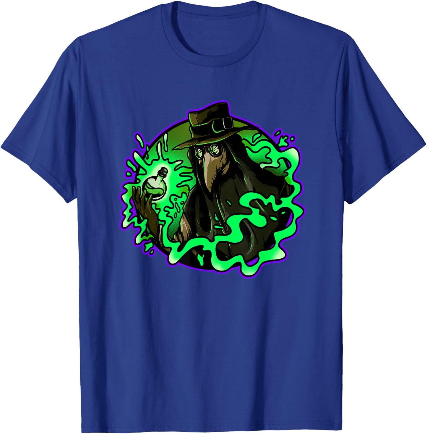 Plague Doctor Poison Medieval Gothic Raven Steampunk Grunge T-Shirt - T-Shirt | Royal