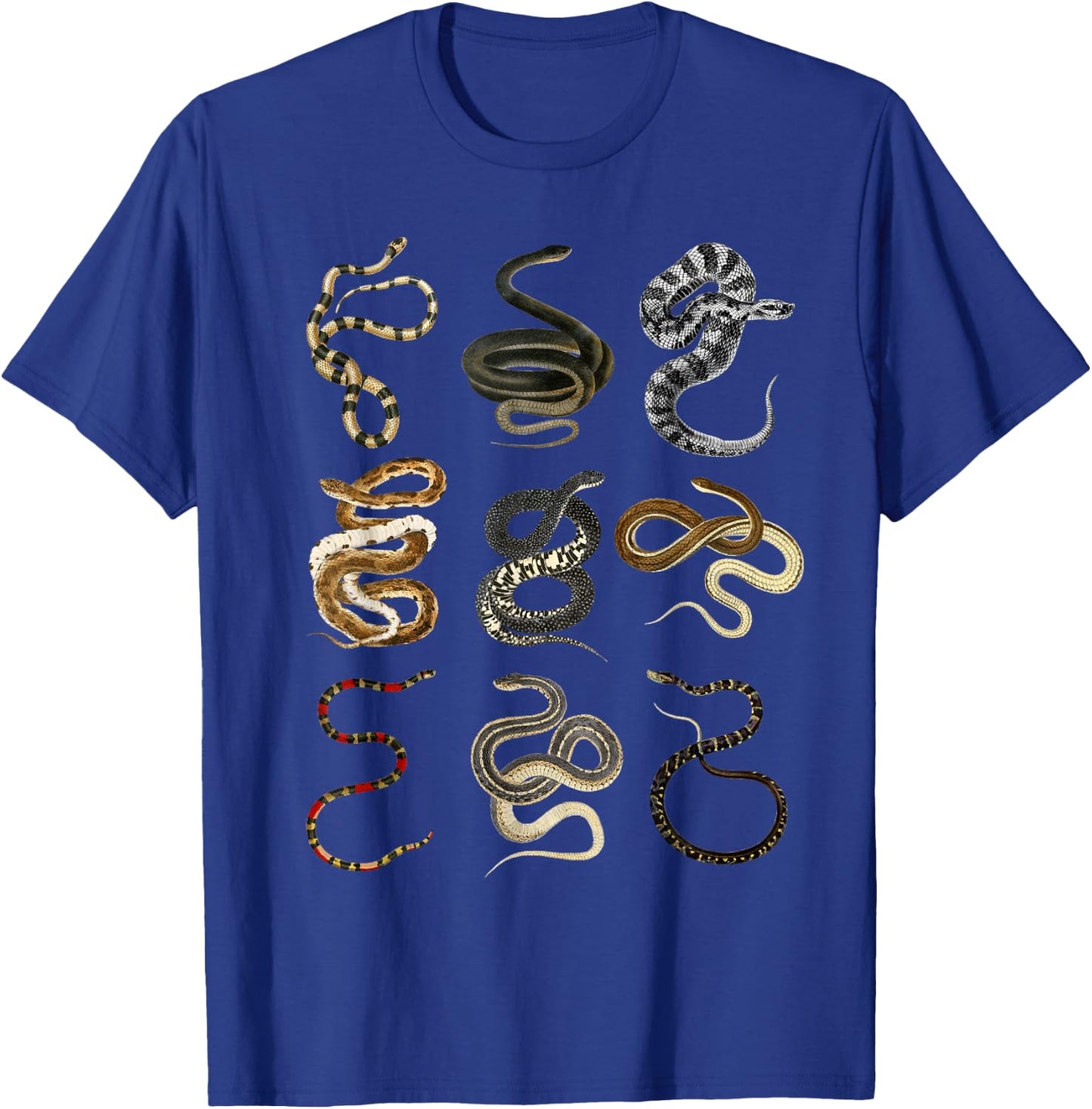 Different Types of Snakes for Snake Lovers T-Shirt - T-Shirt | Royal