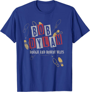 Bob Dylan - L R T-Shirt - T-Shirt | Royal