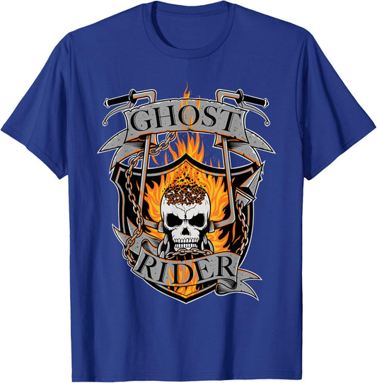 Ghost Rider - Wild Biker T-Shirt - T-Shirt | Royal