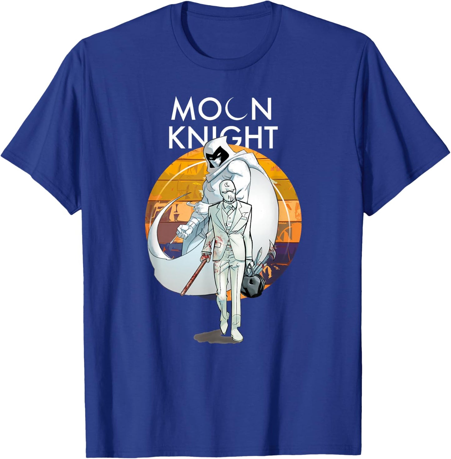Marvel Moon Knight Marc Spector Comic Book T-Shirt - T-Shirt | Royal