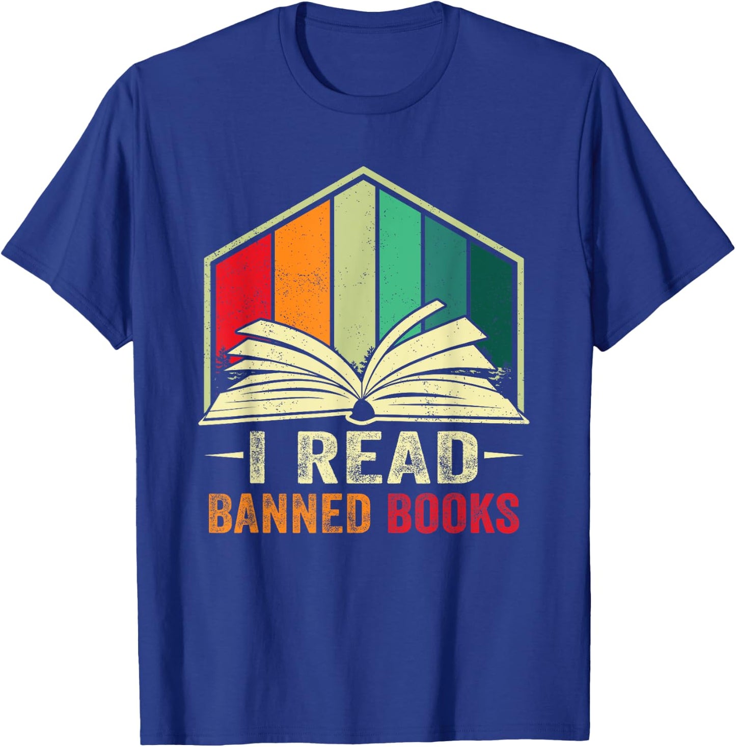 I Read Banned Books Week Librarian Freedom Reader Nerd Men T-Shirt - T-Shirt | Royal