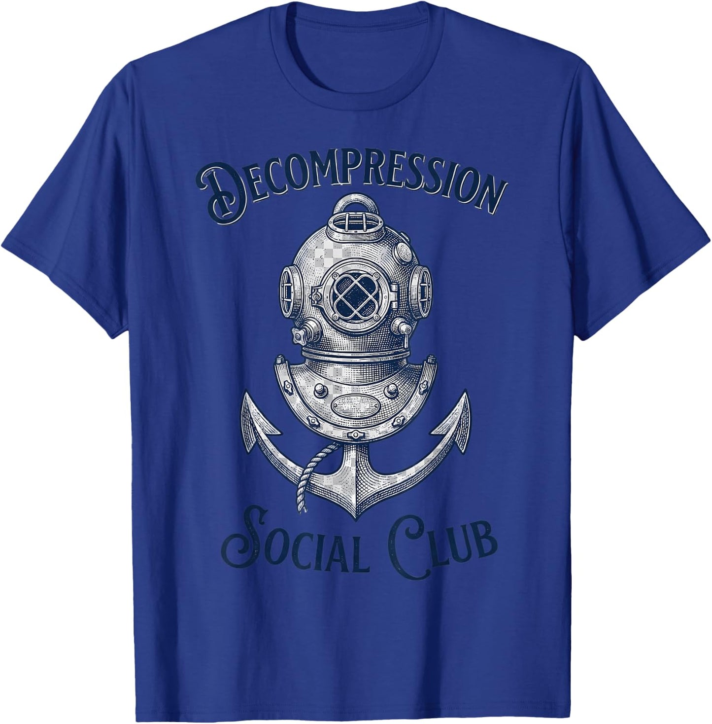 Underwater Welder Commercial Diver Sea Art T-Shirt - T-Shirt | Royal