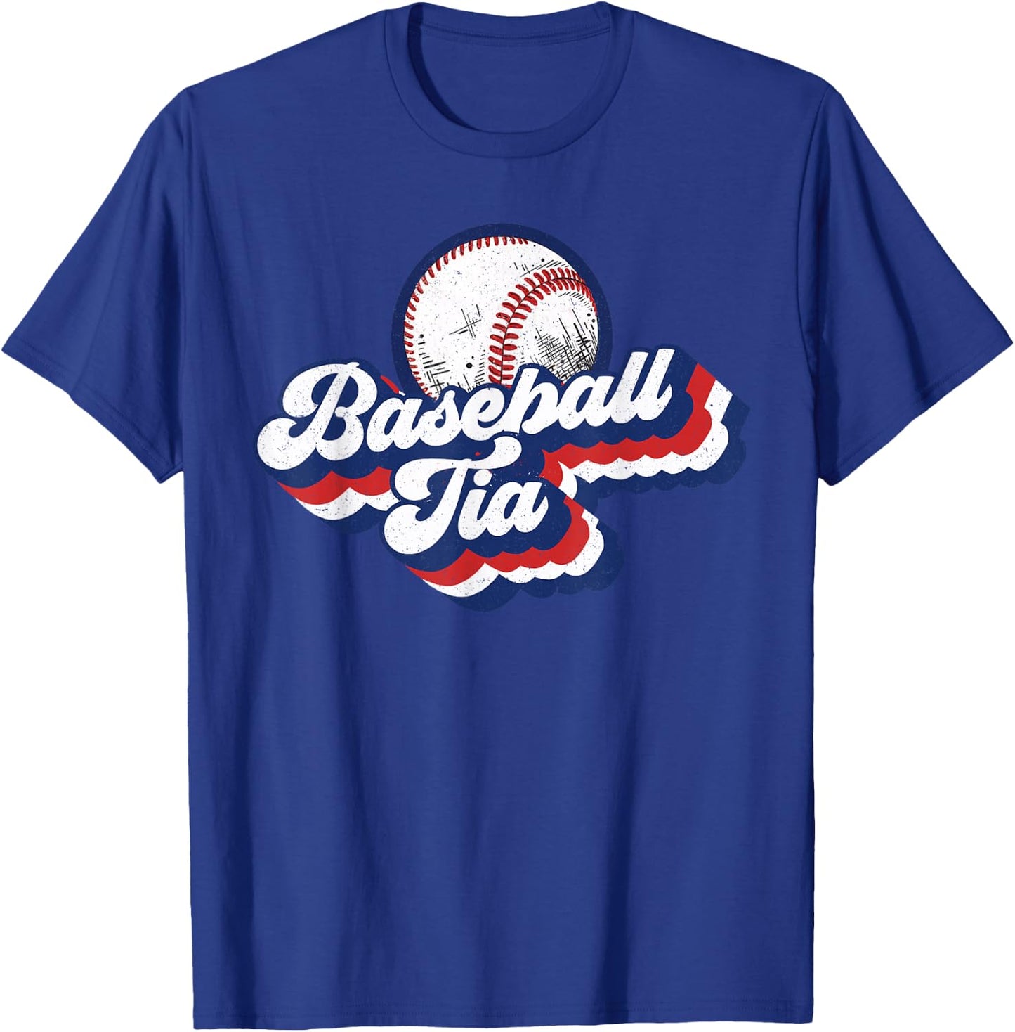 Baseball Tia Grandma Shirt Mother's Day Gift T-Shirt - T-Shirt | Royal