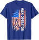Patriotic USA Flag Ham Radio Amateur Radio Operator Women Men T-Shirt - T-Shirt | Royal