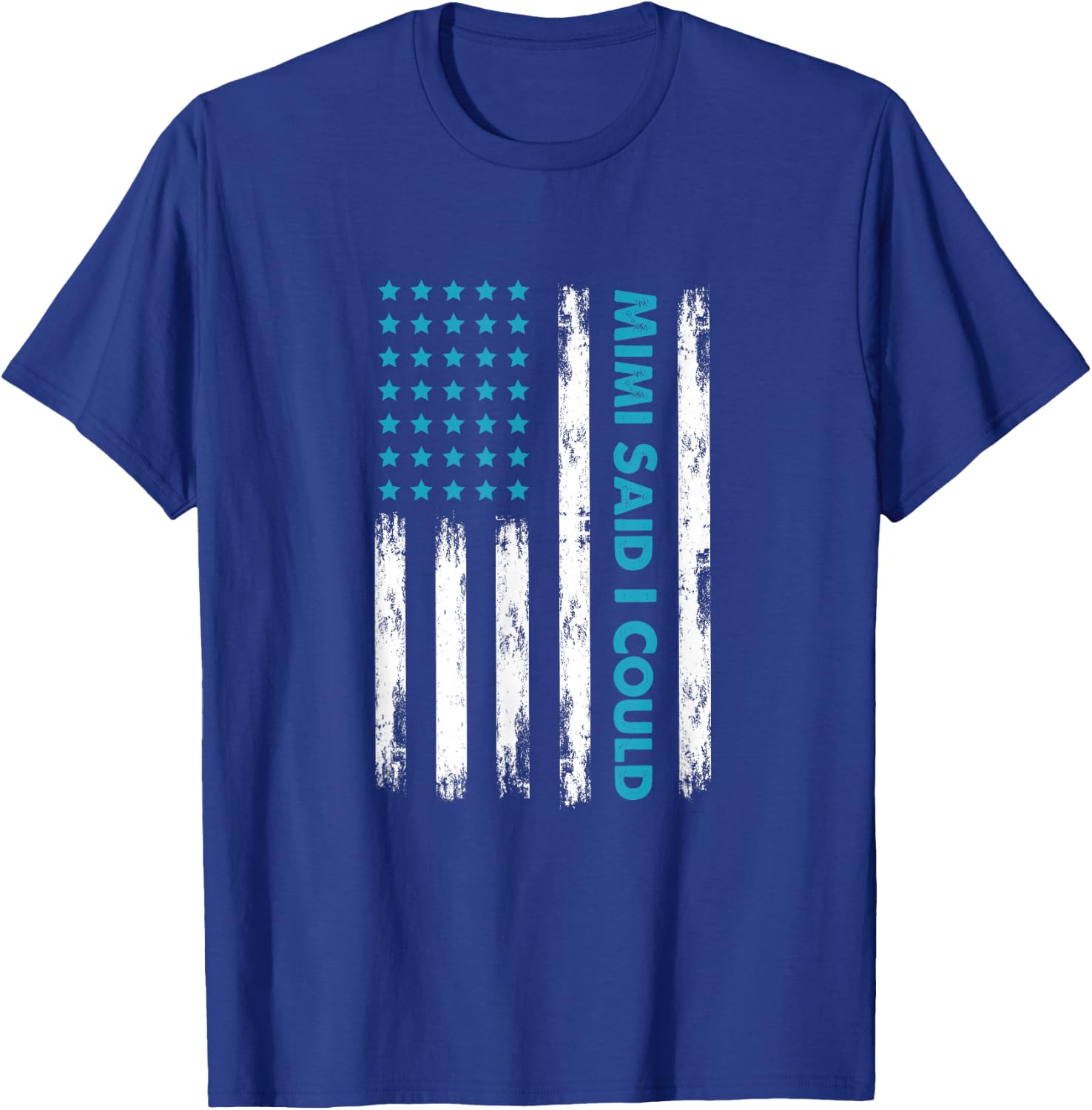 Mimi Said I Could Grandparent USA Flag Funny Kids toddler T-Shirt - T-Shirt | Royal