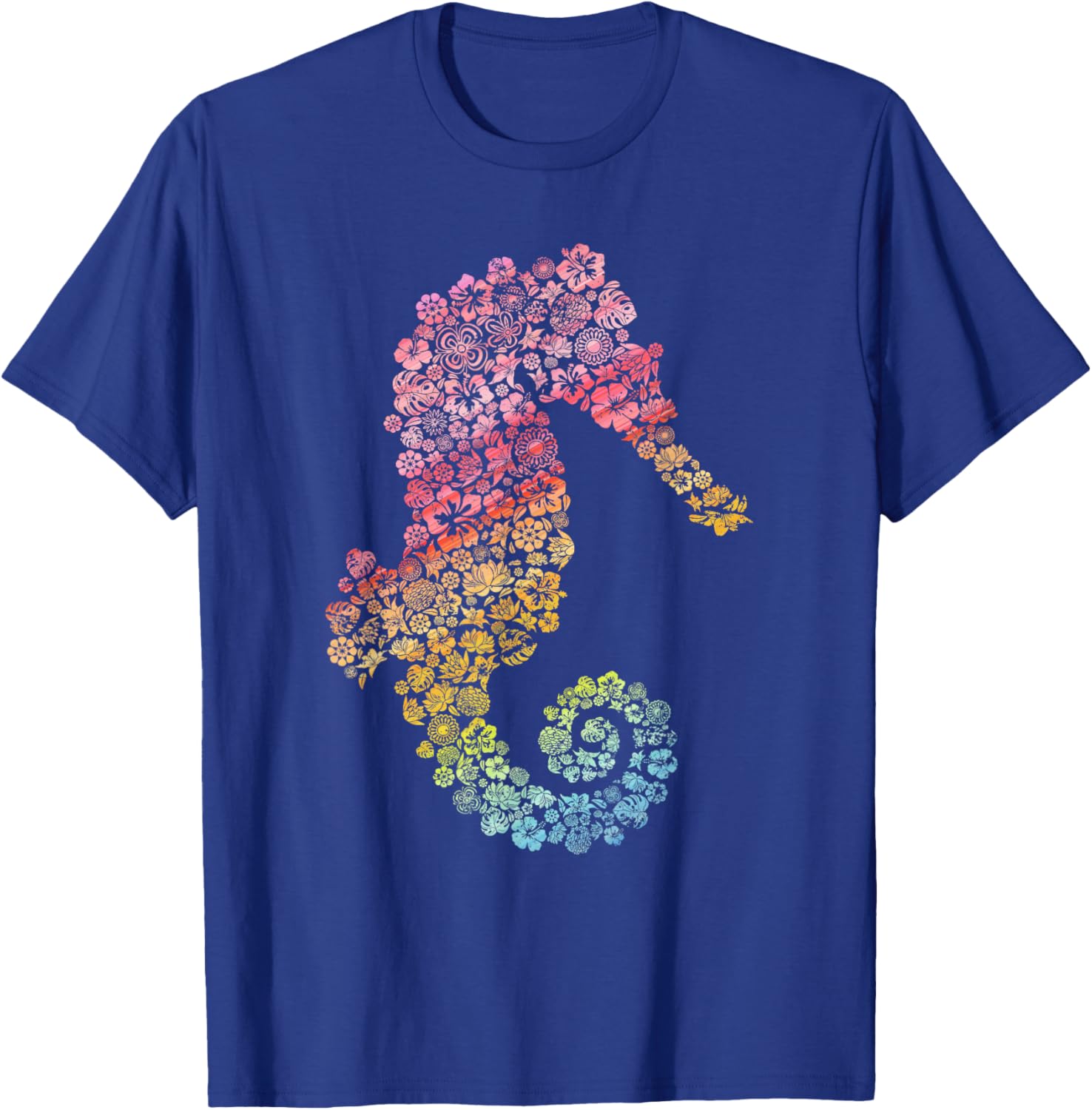 Colorful Seahorse T-Shirt - T-Shirt | Royal
