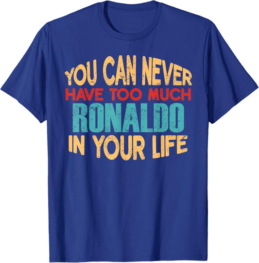 Funny Ronaldo Personalized First Name Joke Item T-Shirt - T-Shirt | Royal