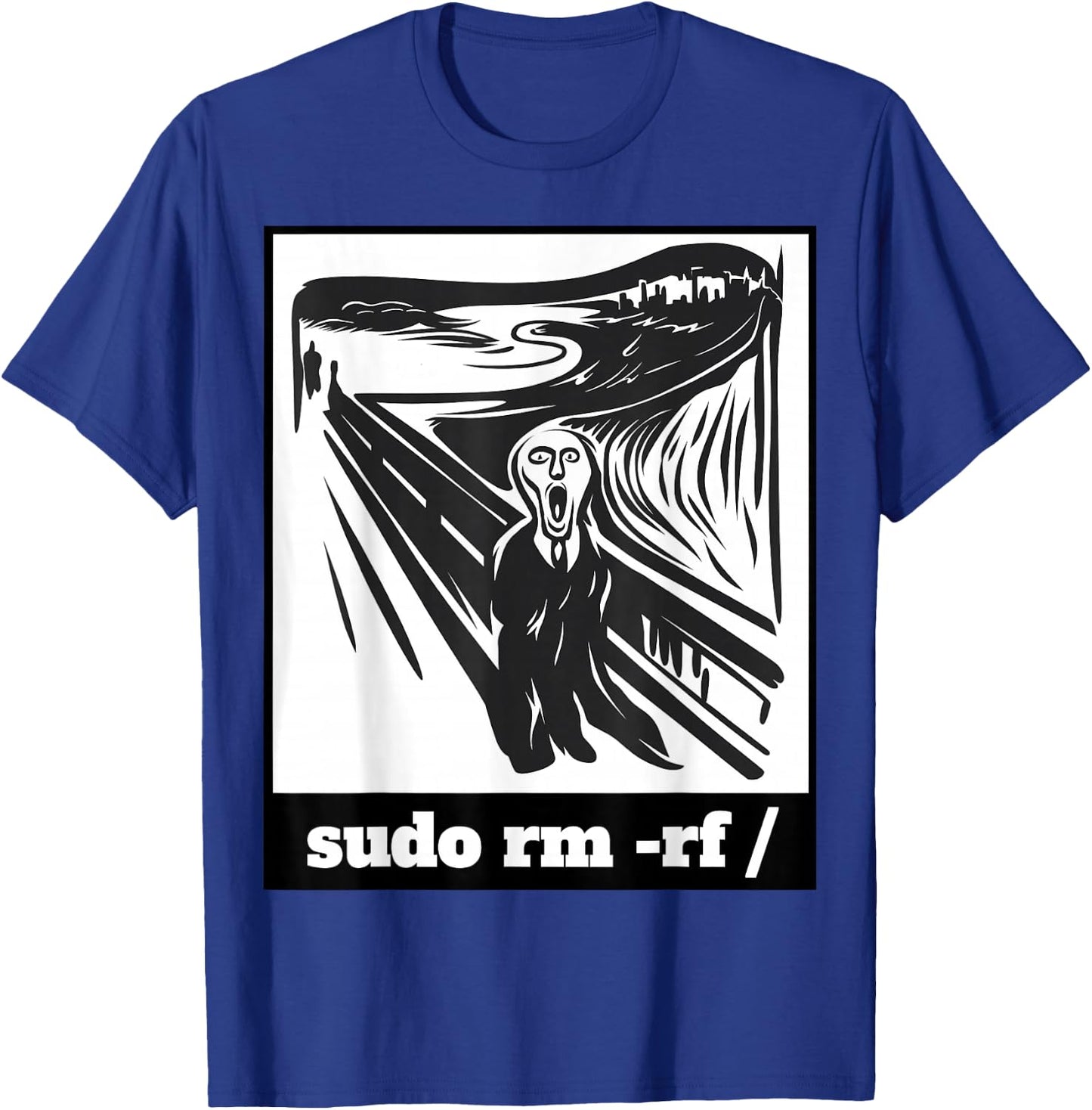 Sudo RM -RF Programmer Sysadmin Developer Joke Coder Linux T-Shirt - T-Shirt | Royal