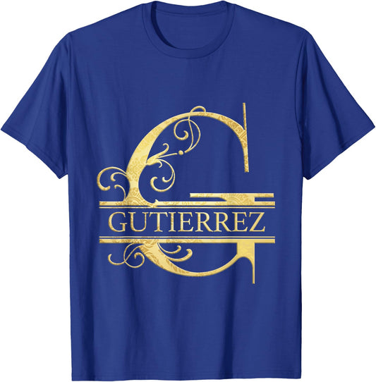 Gutierrez Name T-Shirt - T-Shirt | Royal