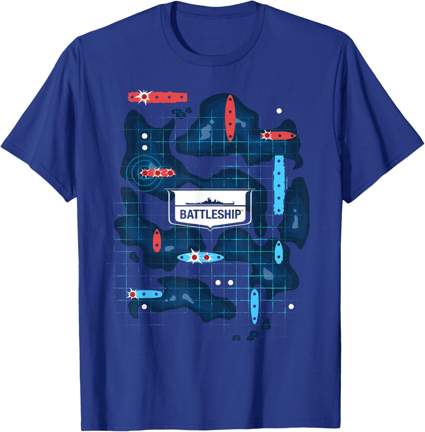 Battleship Battleship Sonar Fight T-Shirt - T-Shirt | Royal
