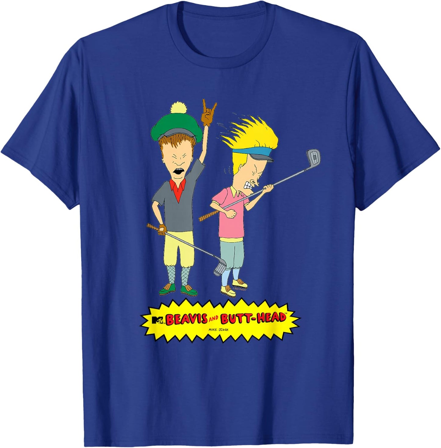 Beavis and Butt-Head Golf Pros T-Shirt - T-Shirt | Royal
