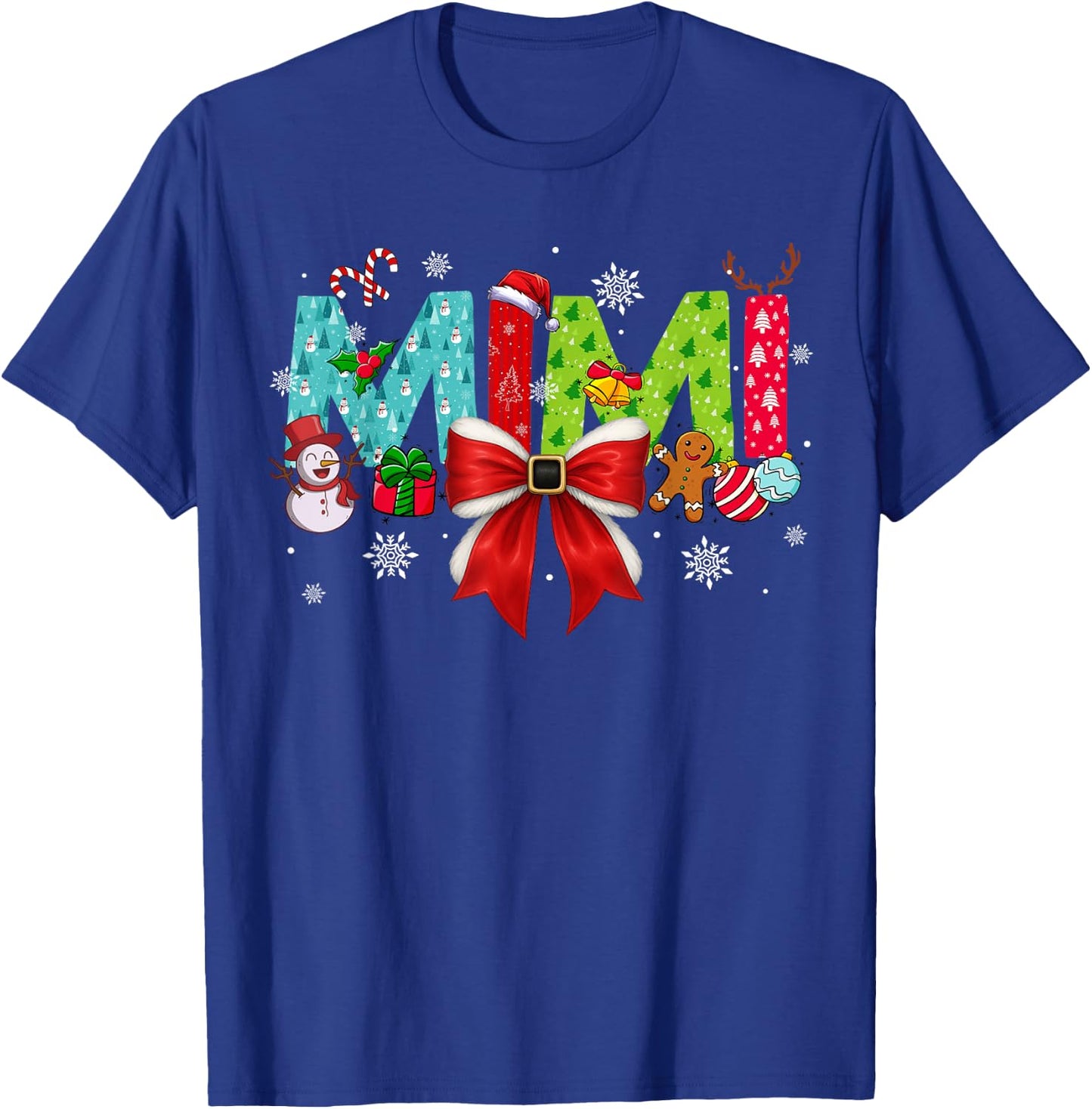 Christmas Mimi Coquette Bow Mimi Christmas T-Shirt - T-Shirt | Royal