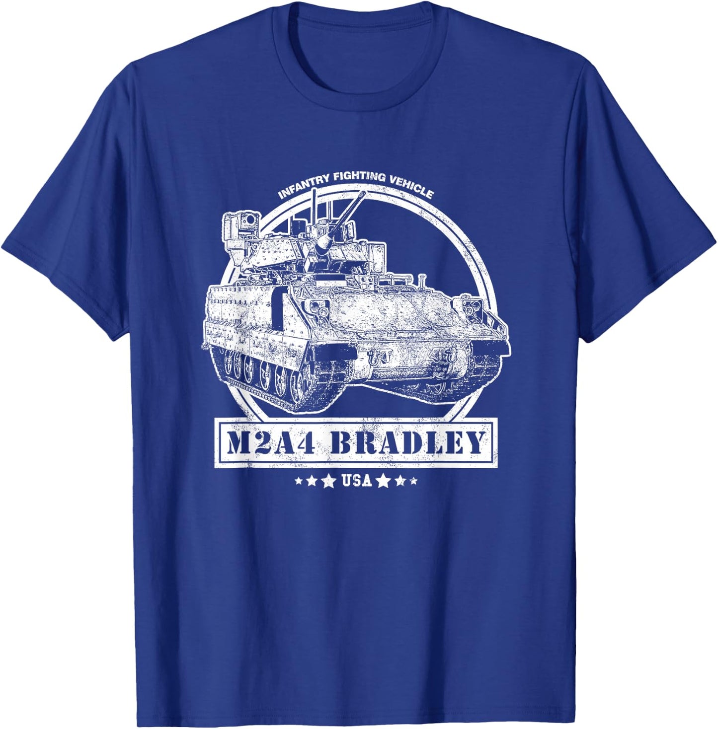 M2A4 Bradley IFV (Infantry Fighting Vehicle) T-Shirt - T-Shirt | Royal