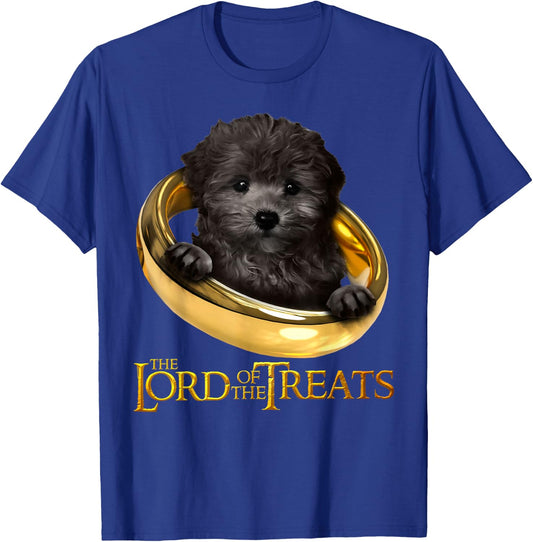 Lord of the Treats - Cute Black Maltipoo Puppy T-Shirt - T-Shirt | Royal