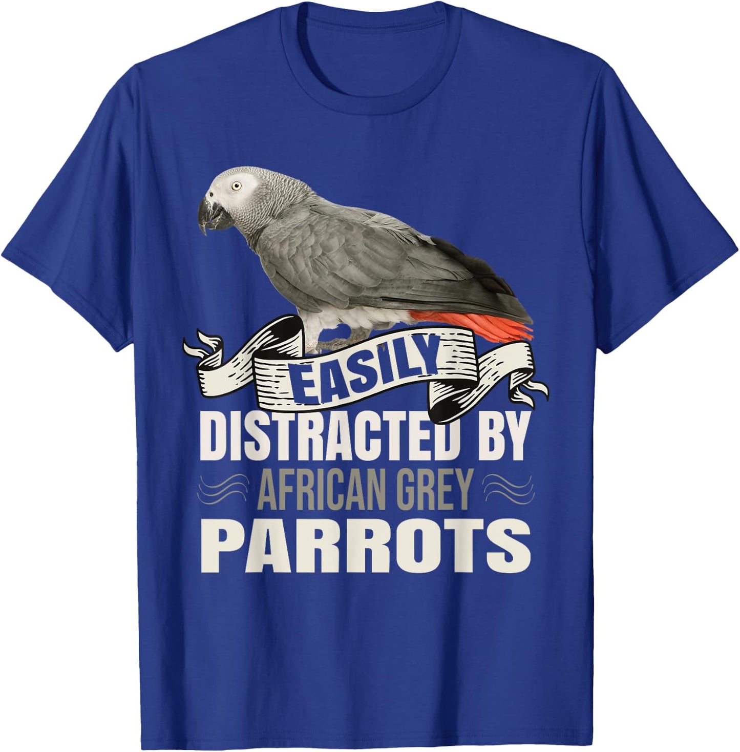 Funny African Grey Parrot Accessories For Zookeepers T-Shirt - T-Shirt | Royal