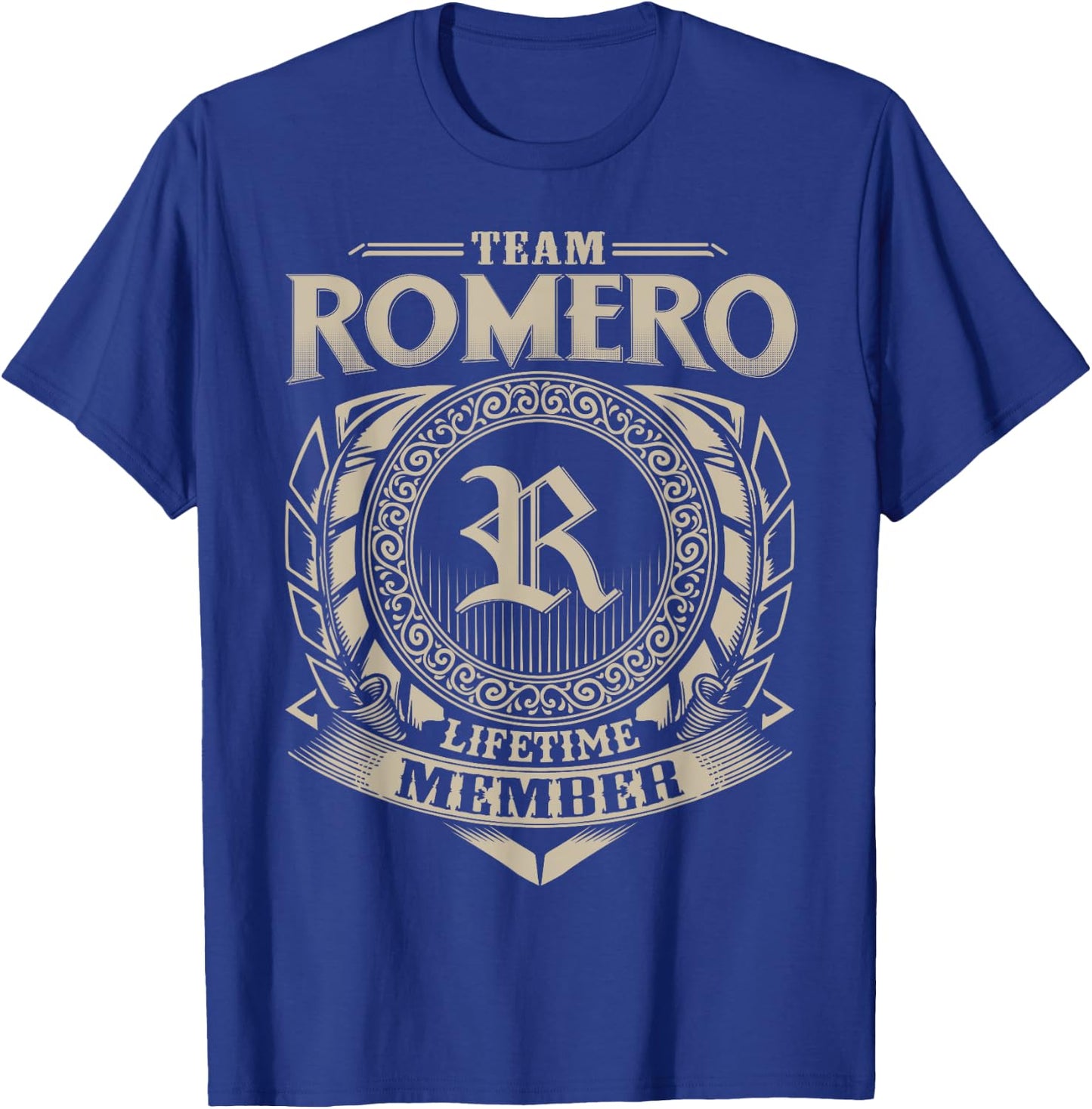 Team ROMERO Lifetime Member Vintage ROMERO Family T-Shirt - T-Shirt | Royal