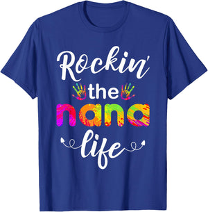 Rockin The Nana Life T-Shirt - T-Shirt | Royal