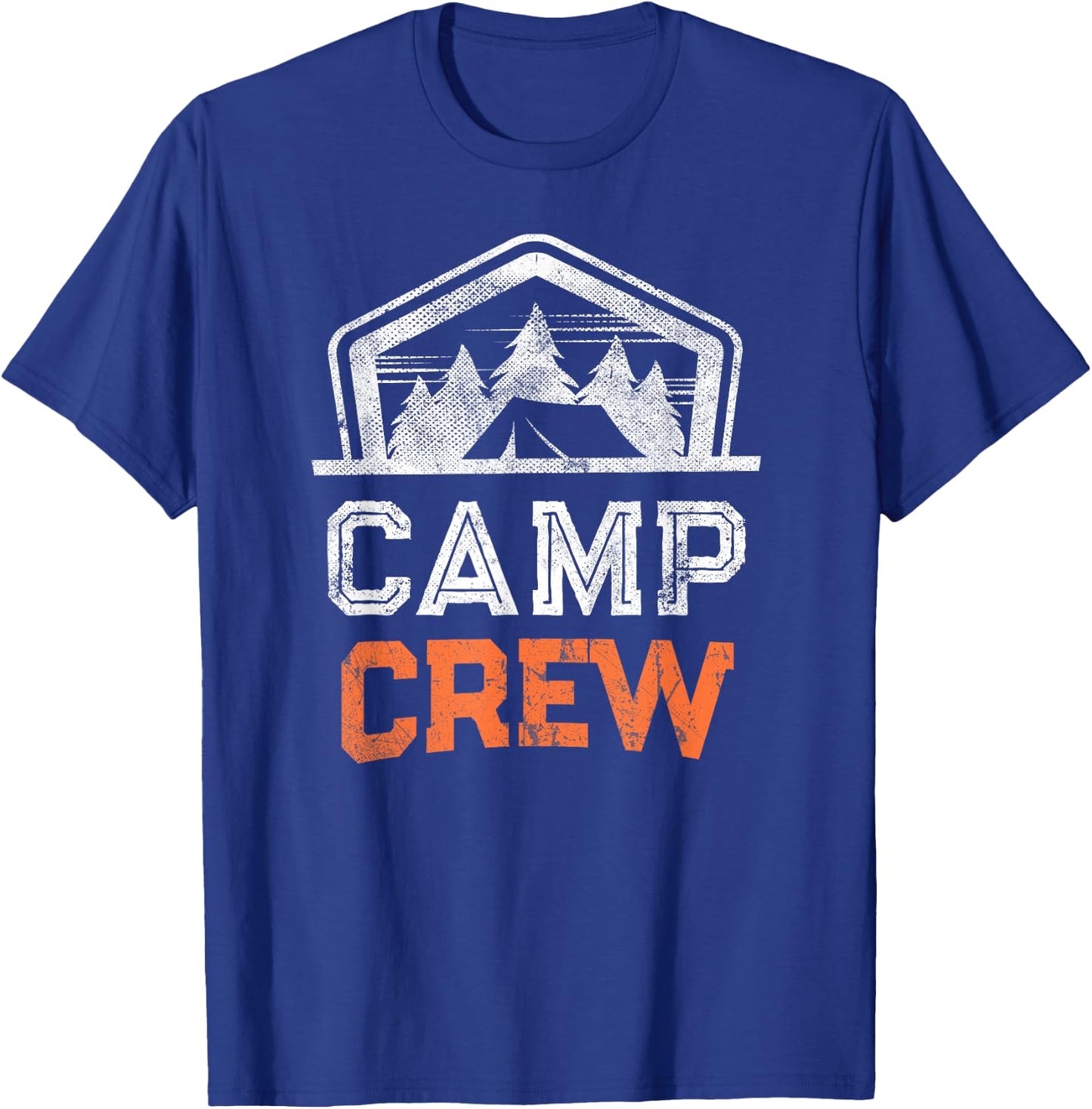 Campground Staff CAMP CREW Summer Cousins Camping Counselor Women Girls Kids T-Shirt - T-Shirt | Royal