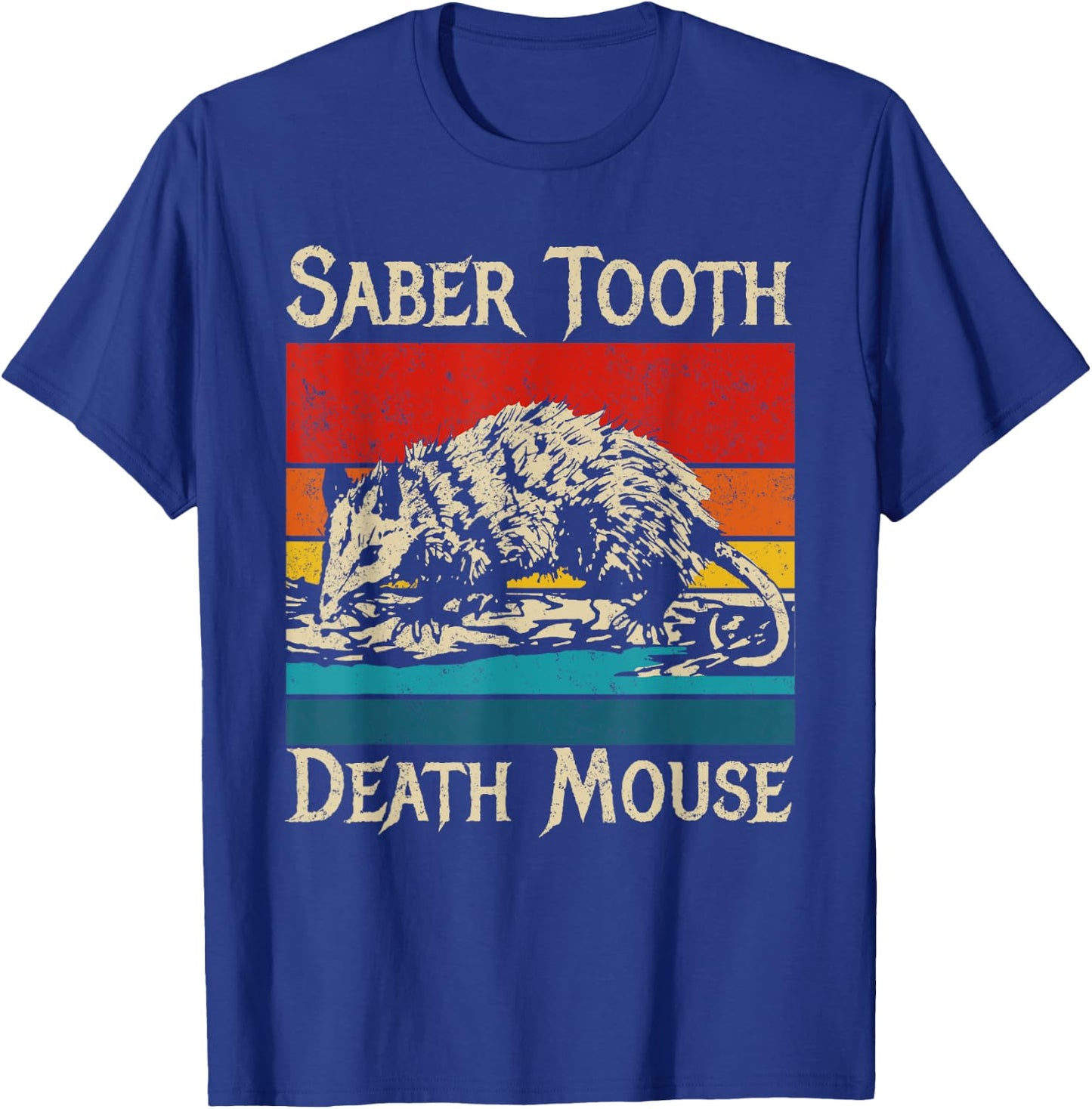 Funny Saber Tooth Death Mouse Wrong Animal Name Stupid Joke T-Shirt - T-Shirt | Royal