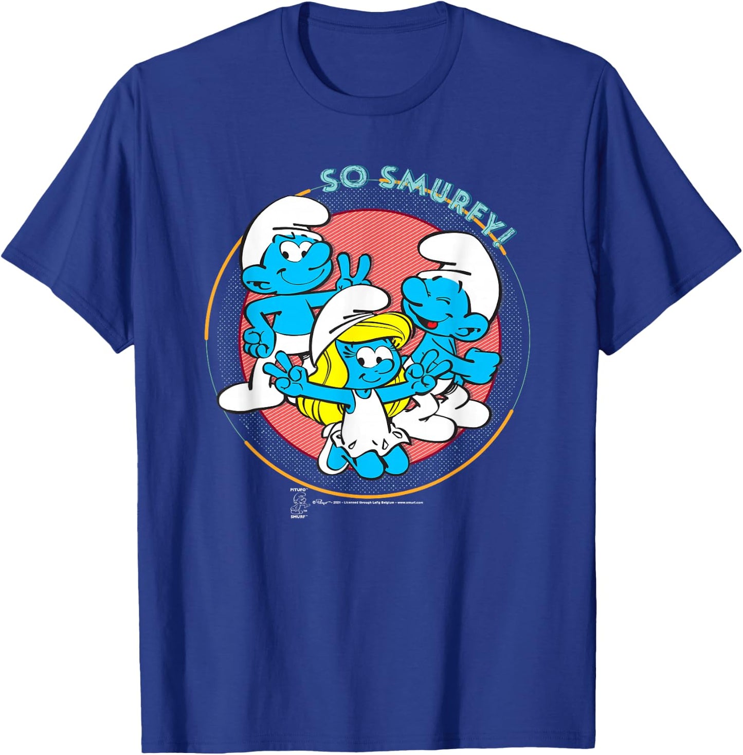 Smurfs The Smurfs Smurfette Jokey So Smurfey! T-Shirt - T-Shirt | Royal