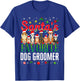 Santa's Favorite Dog Groomer Christmas Holiday Party Theme Women Kids T-Shirt - T-Shirt | Royal