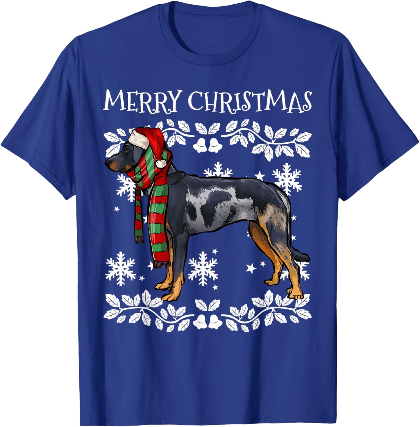 Merry Christmas Ornament Beauceron Xmas Santa T-Shirt - T-Shirt | Royal