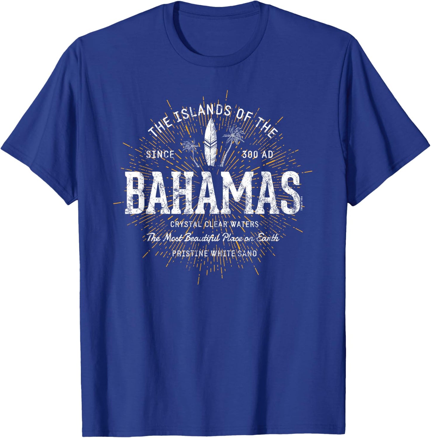 The Bahamas Vintage Style Retro Bahamas T-Shirt - T-Shirt | Royal