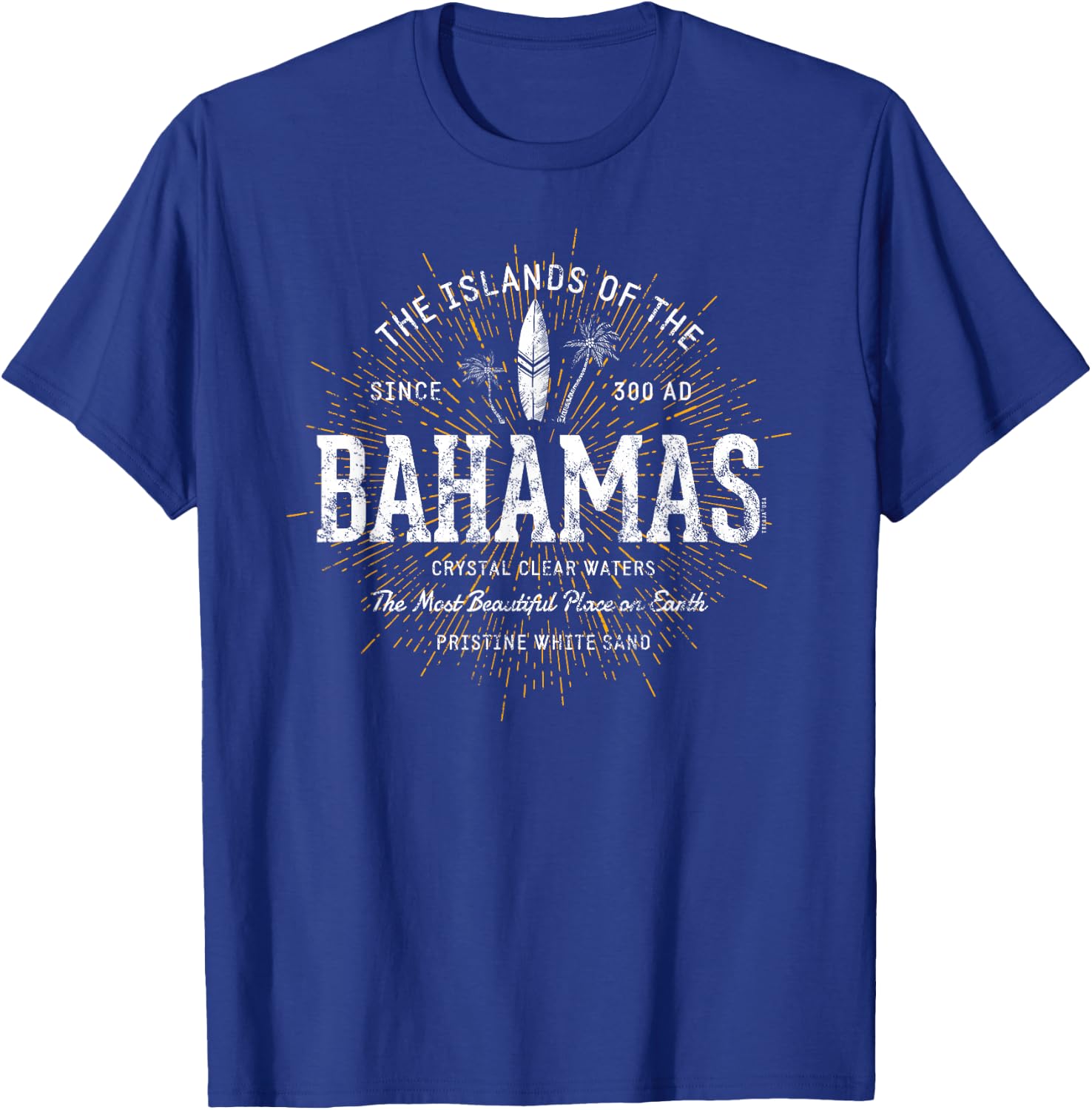 The Bahamas Vintage Style Retro Bahamas T-Shirt - T-Shirt | Royal