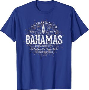 The Bahamas Vintage Style Retro Bahamas T-Shirt - T-Shirt | Royal